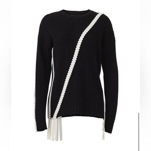 Derek Lam 10 Crosby asymmetric braid sweater